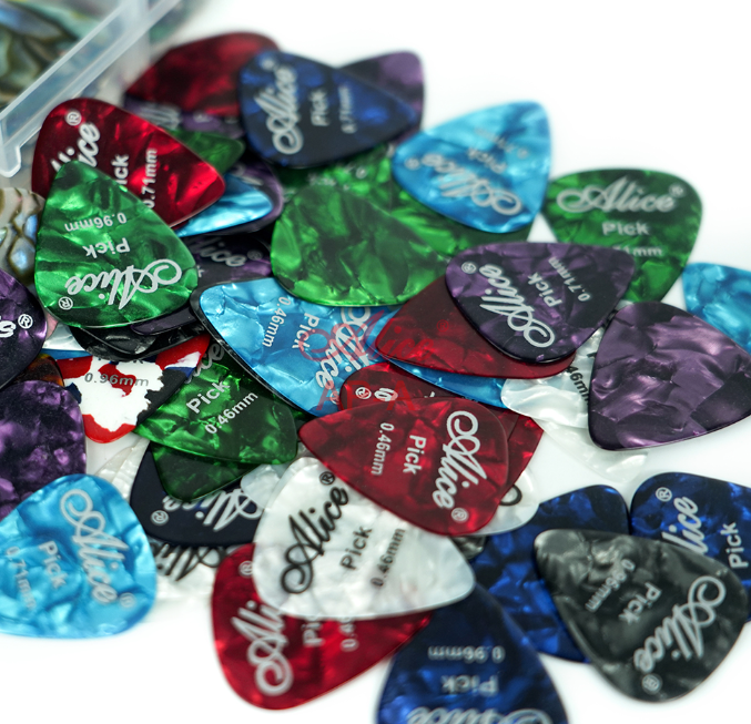 Unleash Your Musical Potential with ALICE STRINGS Colorful Celluloid Guitar Picks